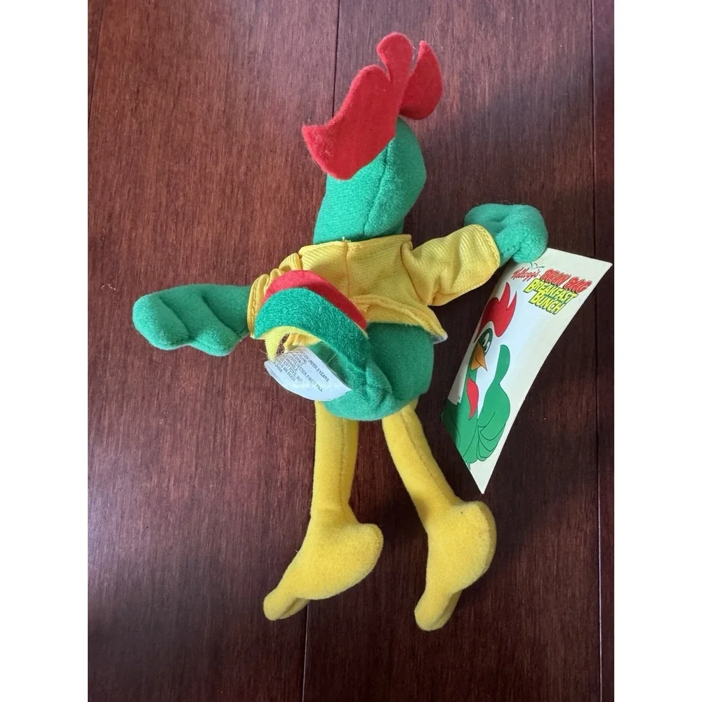1997 Kellogg's Bean Bag Breakfast Bunch Plush Cornelius Rooster Cornflakes